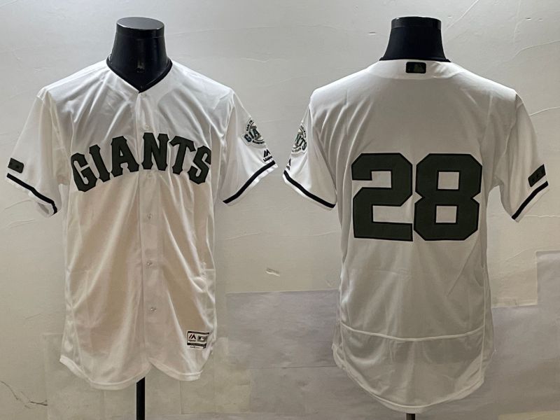 Men San Francisco Giants #28 No Name White Elite 2025 Nike MLB Jersey style 4